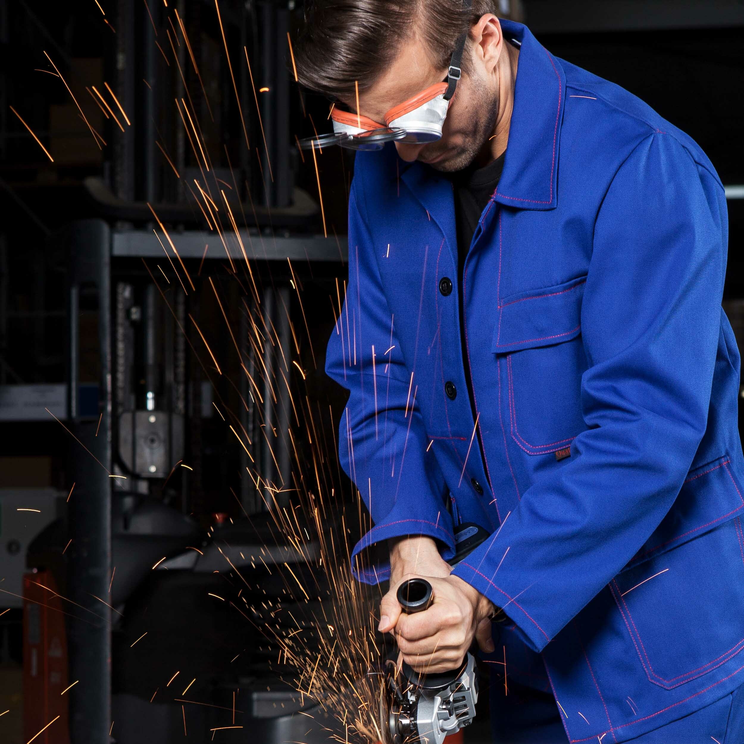 QUALITEX HIGH QUALITY WORKWEAR Langjacke robust kornblau Herren: 102