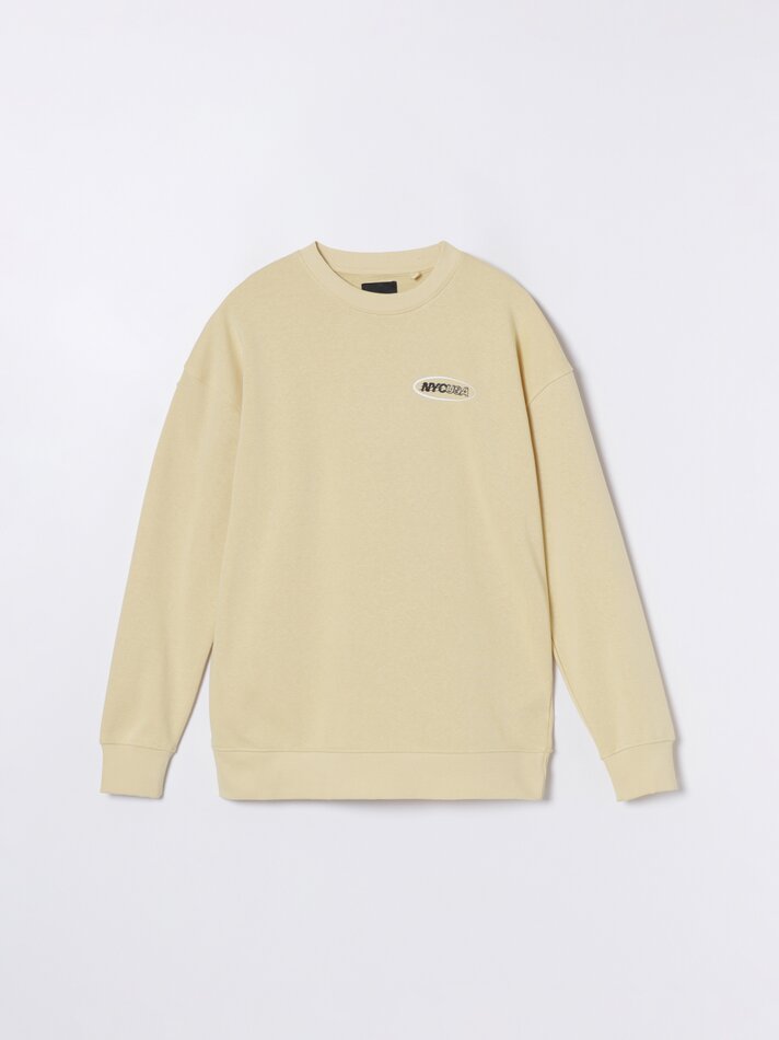 Moletom estampado - Amarelo claro