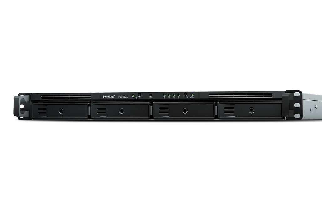 NAS RackStation RS1619xs+ 4-bay<br>Leistungsstarkes, skalierbares 1HE-Rackmount-NAS