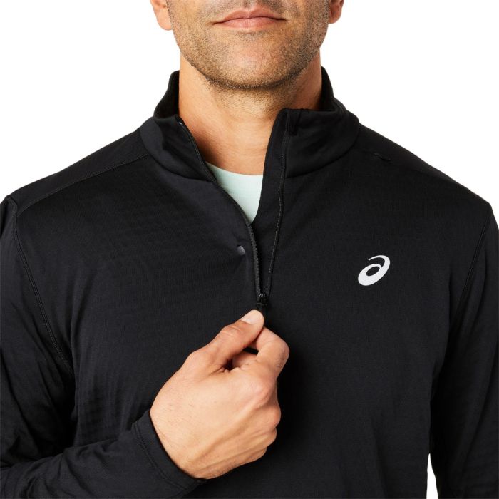 Asics Herre Mellemlag Road Winter 1/2 Zip Top Sort
