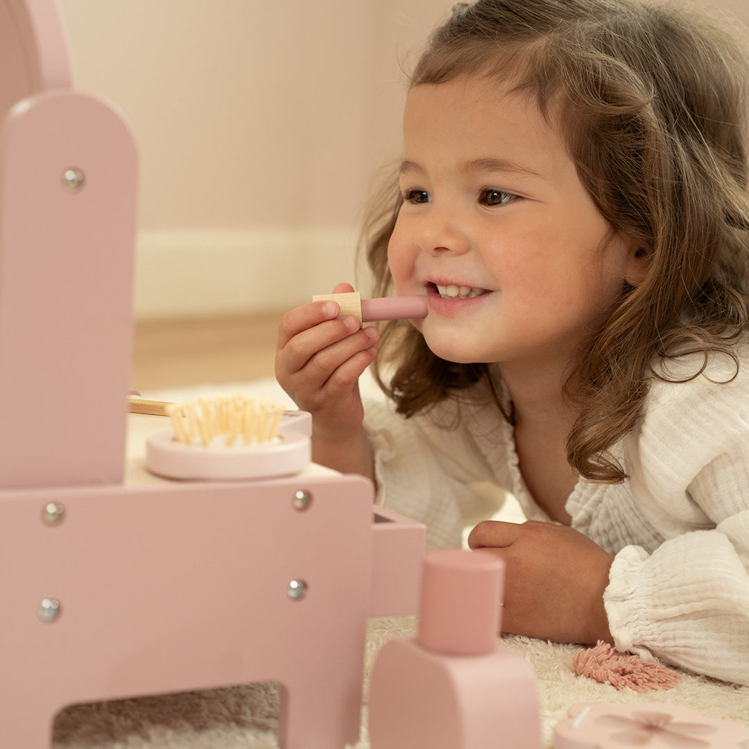 little dutch kaptafeltje met accessoires - roze