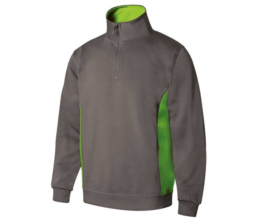 VELILLA V5704 - Sweat bicolore col zippé