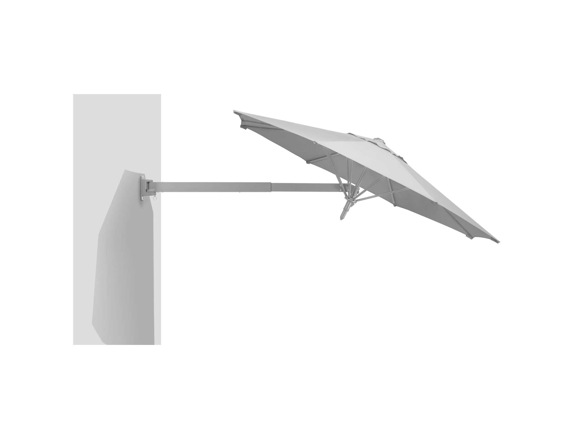 Schneider Wandschirm Muro 250 cm Silbergrau