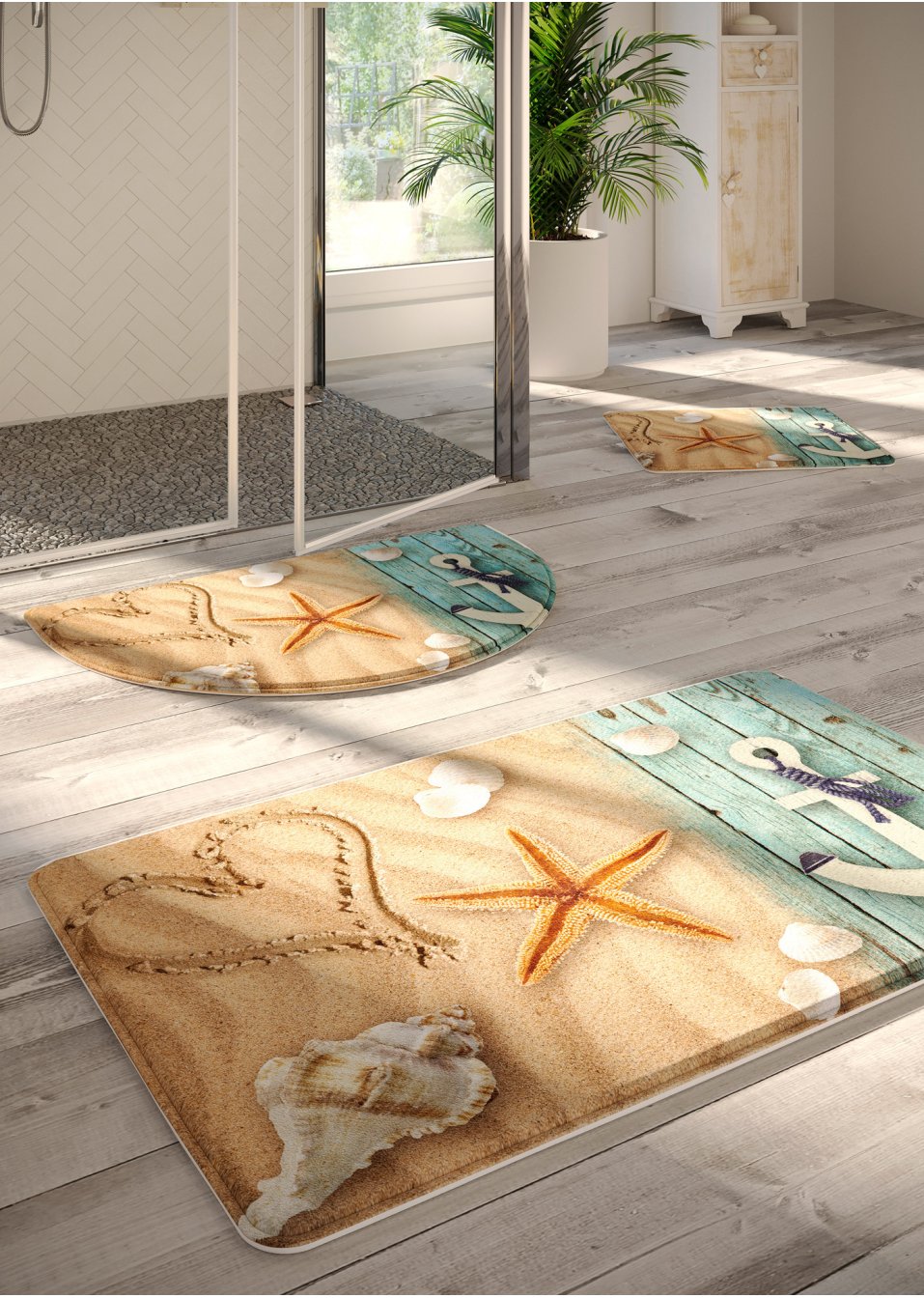 Tapis salle de bain à mémoire de forme