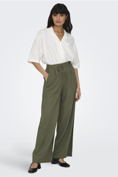 Jacqueline de Yong groene dames broek