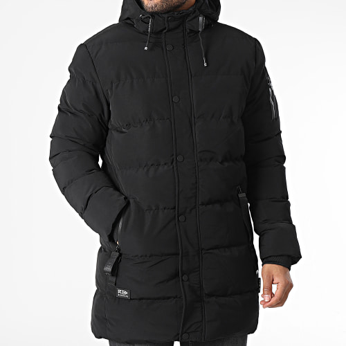 Doudoune Capuche Layer Cake Noir