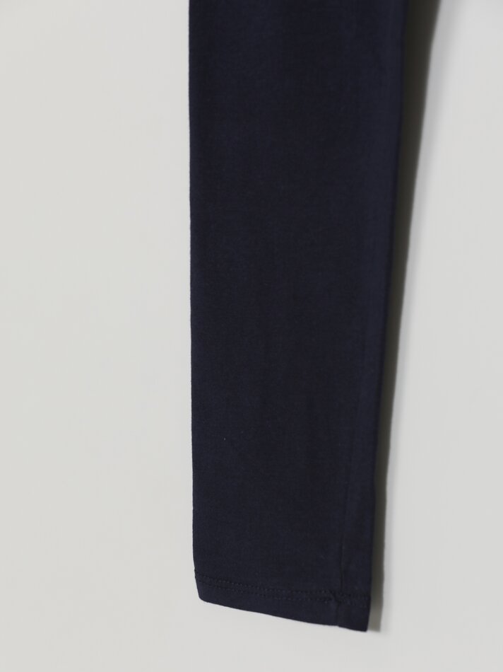 Conjunto com 2 Leggings Compridas - Azul Marinho