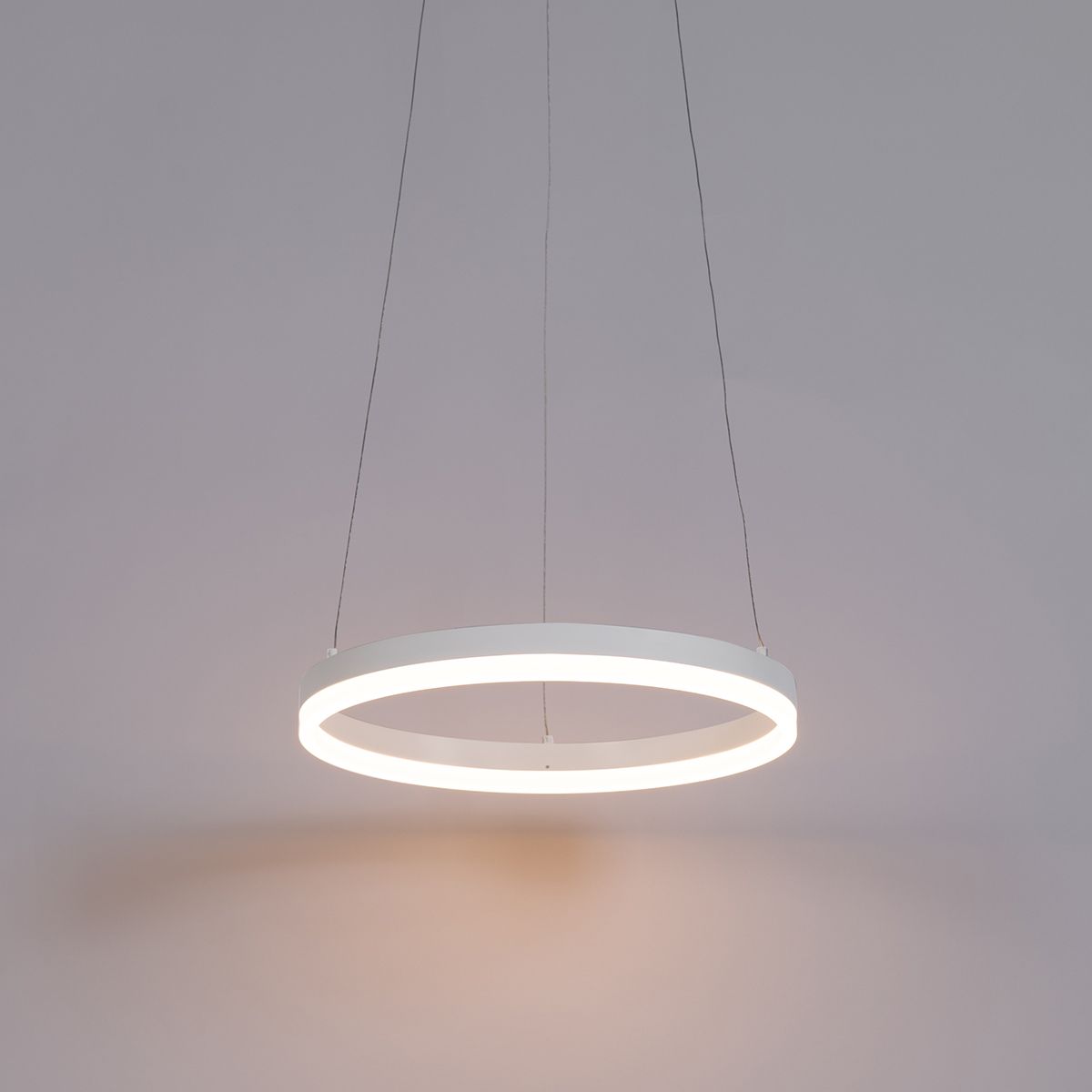 Design hanglamp wit 40 cm incl. LED 3-staps dimbaar - Anello
