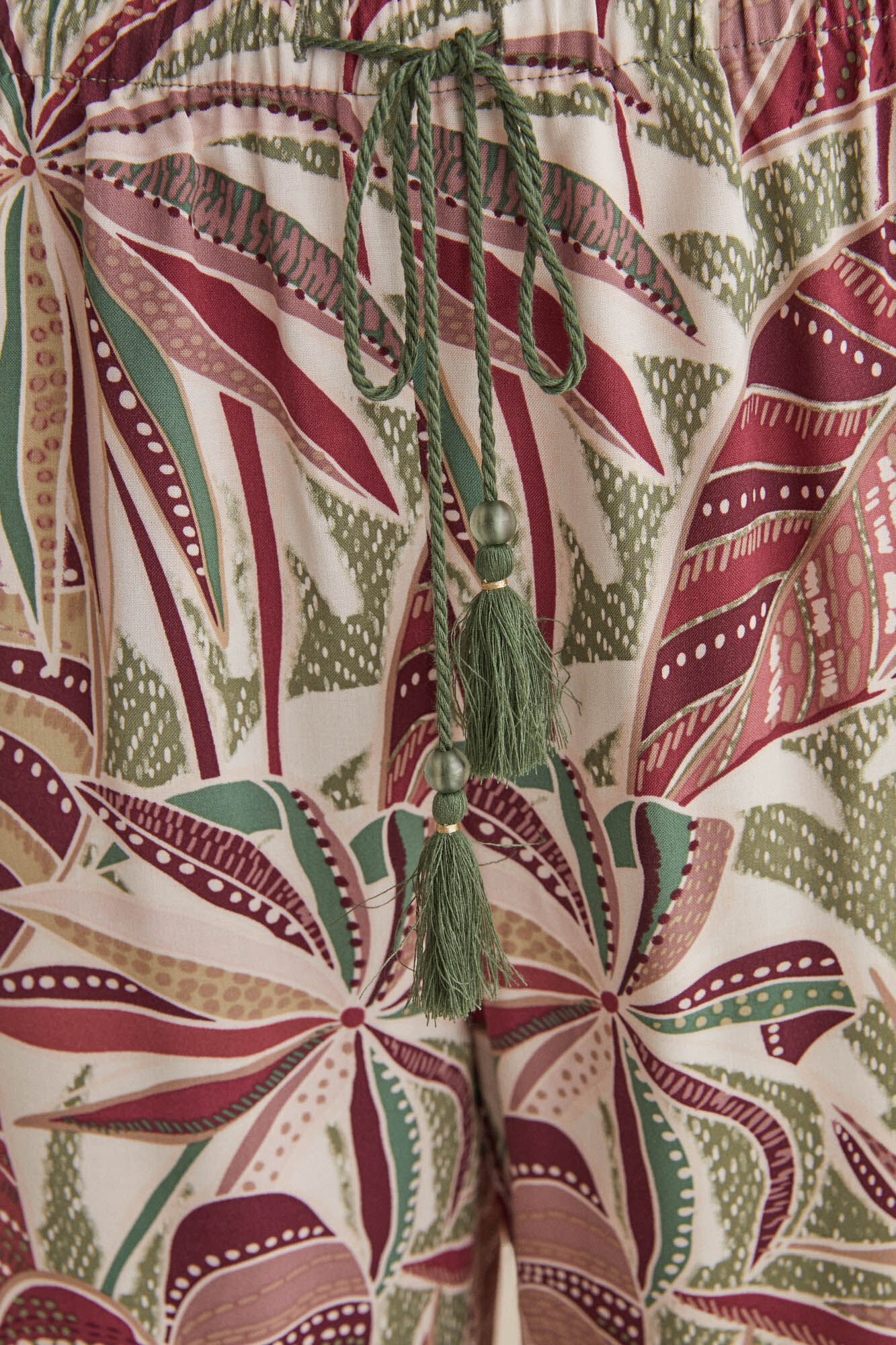 Pijama camisa estampada tropical - estampa