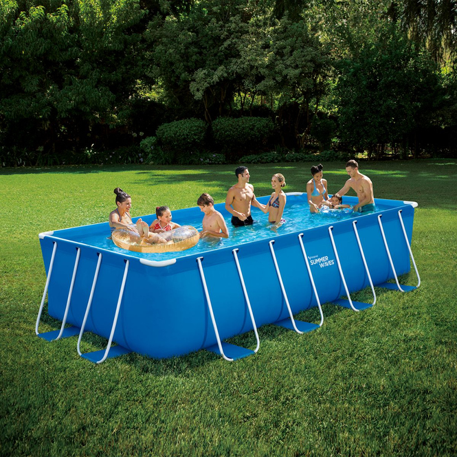 Frame Pool Summer Waves - rechteckig - ca. 488 x 244 x 107 cm