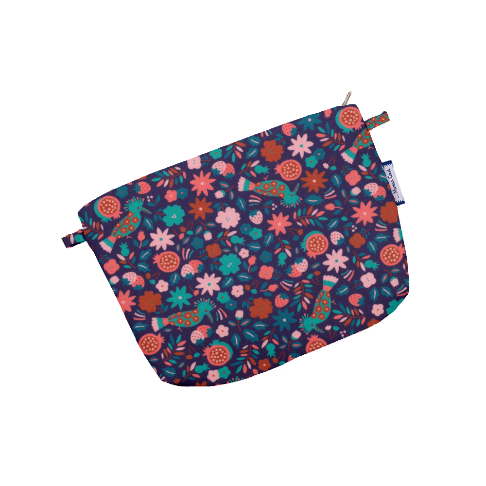 Mini Pochette Tissu Huppette Fleurie