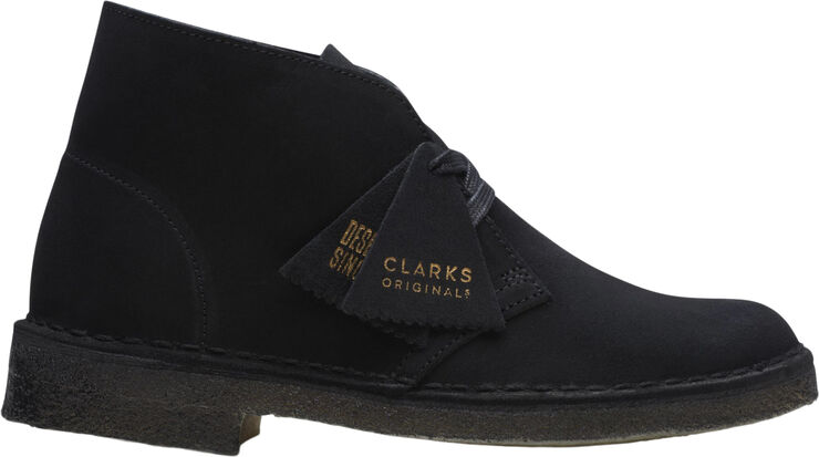 Clarks Originals Desert Boot. Black Sde, D, 4 Black suede
