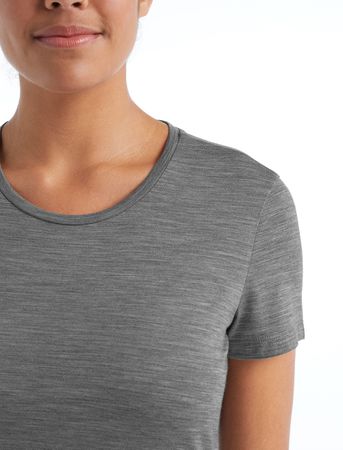 SPHERE II Damen-Merino-Kurzarmshirt  metro hthr  XS