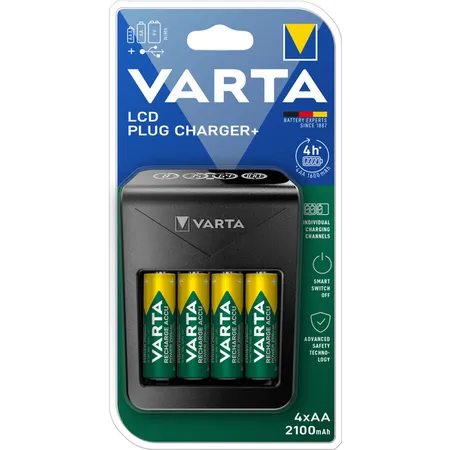 Varta Aufladestation LCD 4x AA 56706 2100mAh