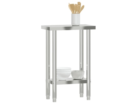VIDAXL - Mobilier de cuisine Table de travail de cuisine 55x30x85 cm acier inoxydable