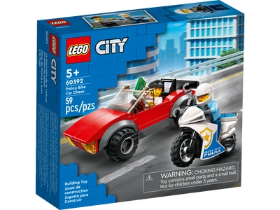 LEGO Achtervolging auto op politiemotor (60392)