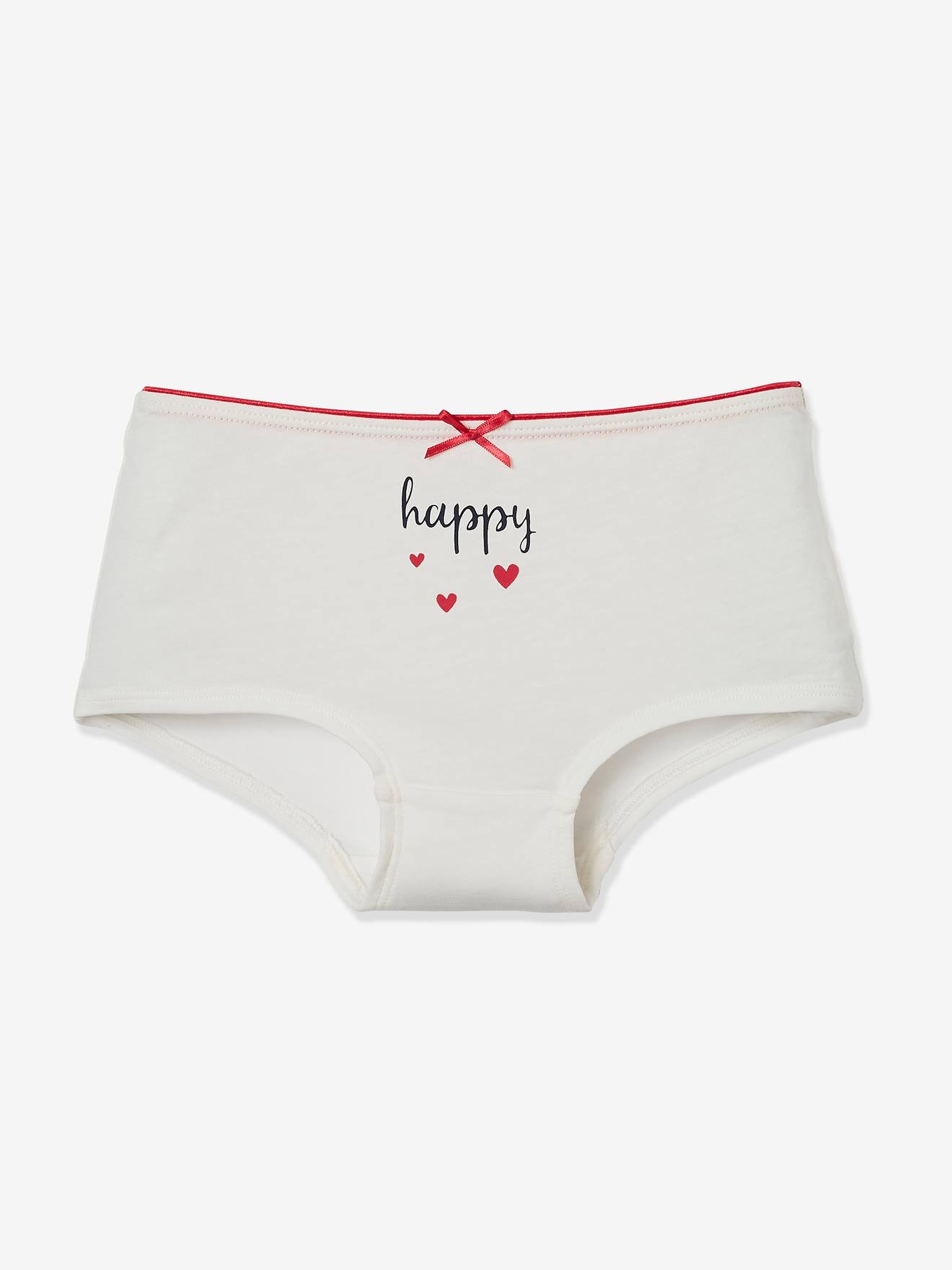 Pacote com 4 shorts rosa claro bicolor/multicoloridos para meninas