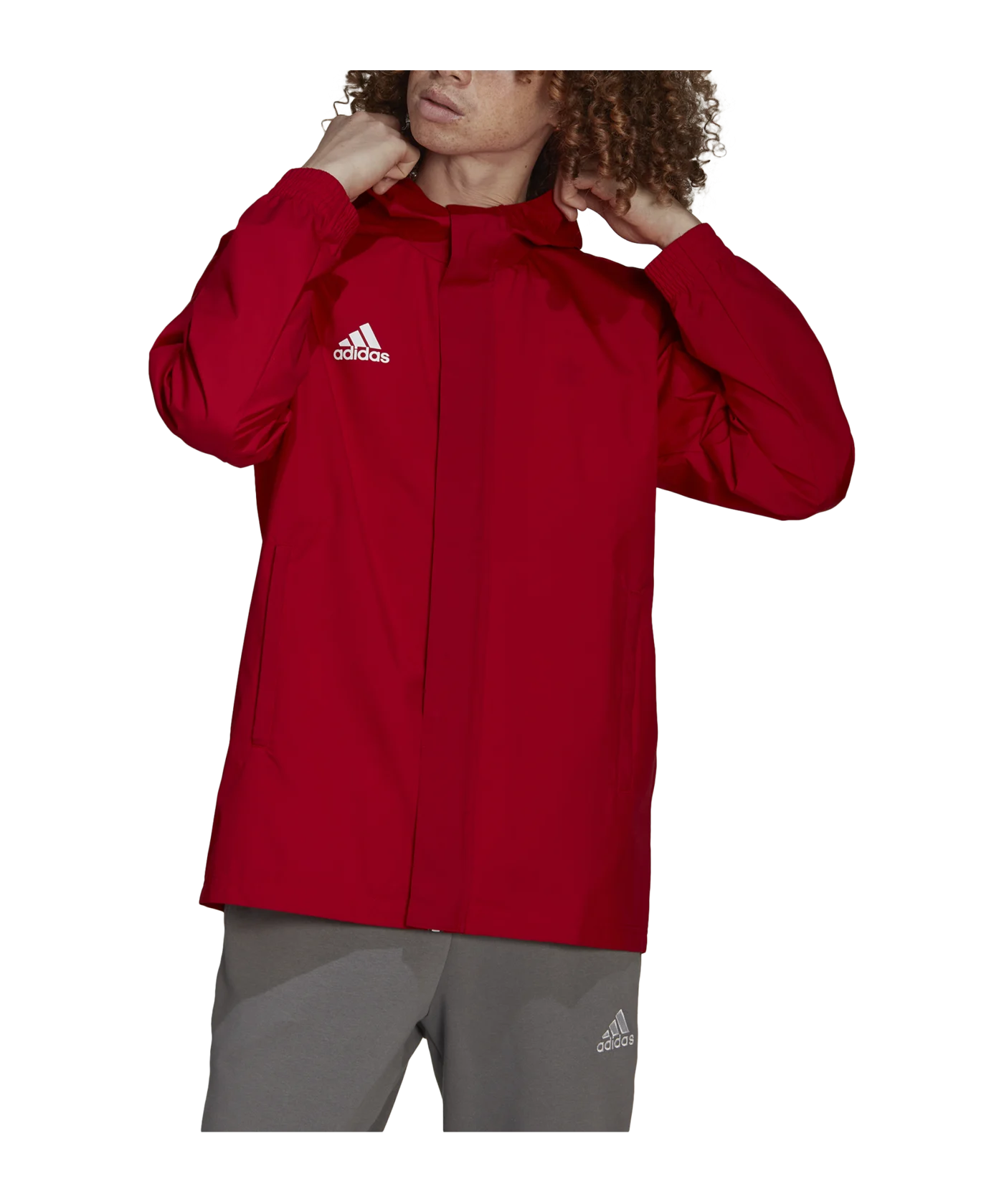 adidas Entrada 22 Allwetterjacke Rot