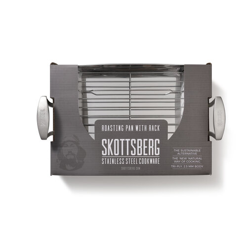 Skottsberg Braadslede met rooster Stainless Steel