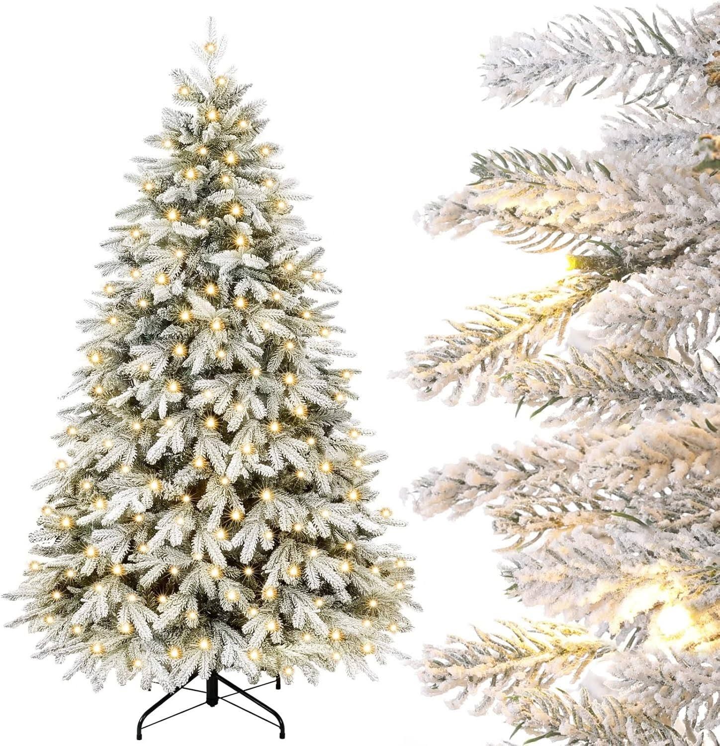 Yorbay Künstlicher Weihnachtsbaum Künstlicher Tannenbaum mit LED Beleu