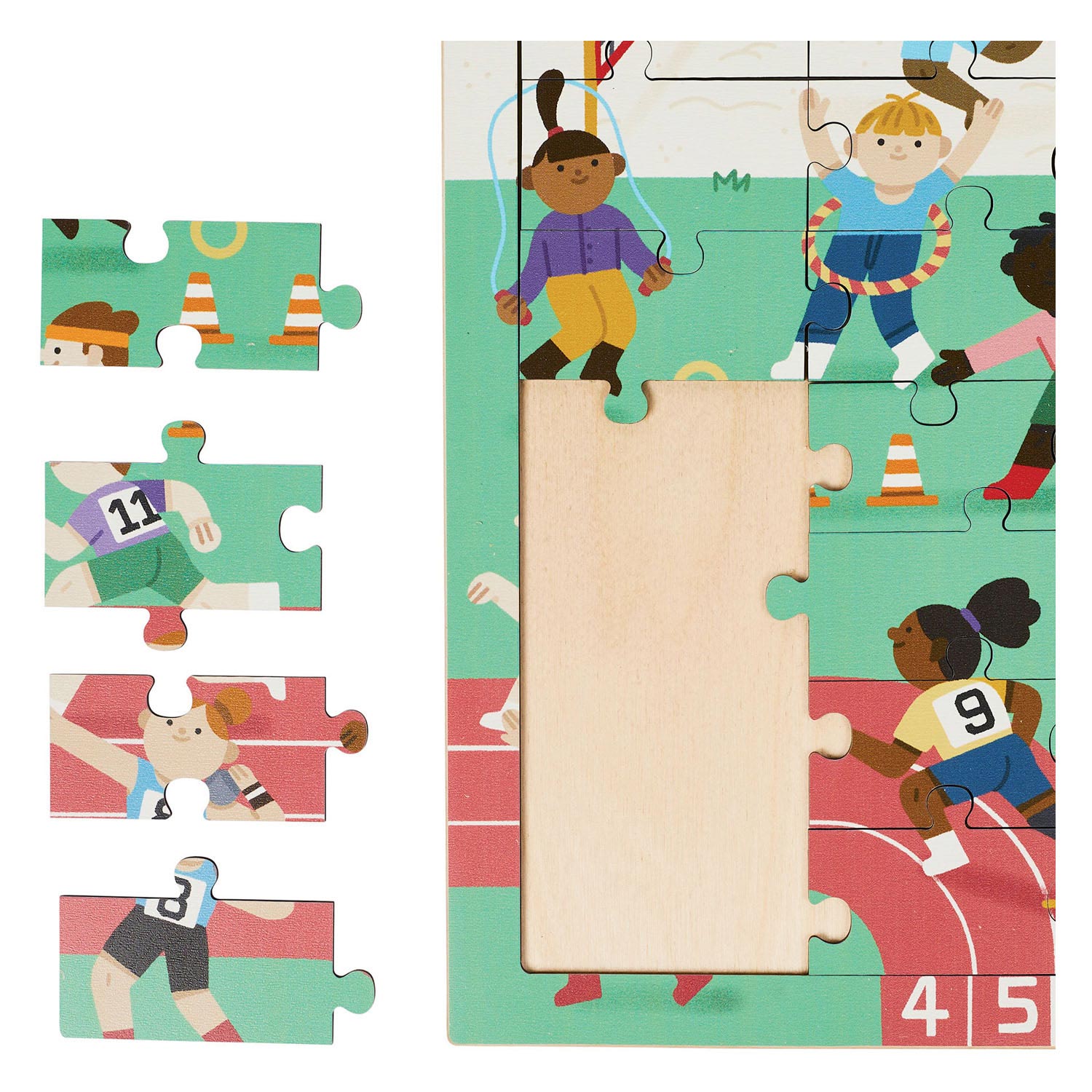 Rolf - Houten Legpuzzel Zomerspelen, 72st.