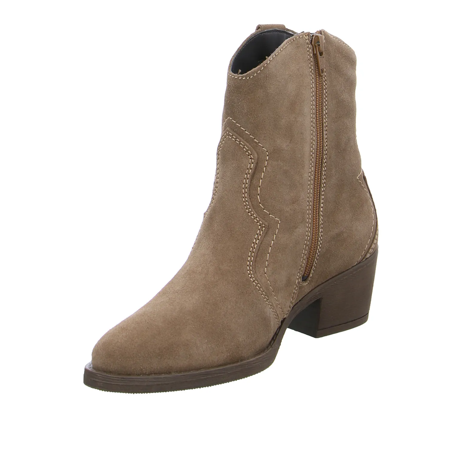 TAMARIS Stiefelette Braun Leder