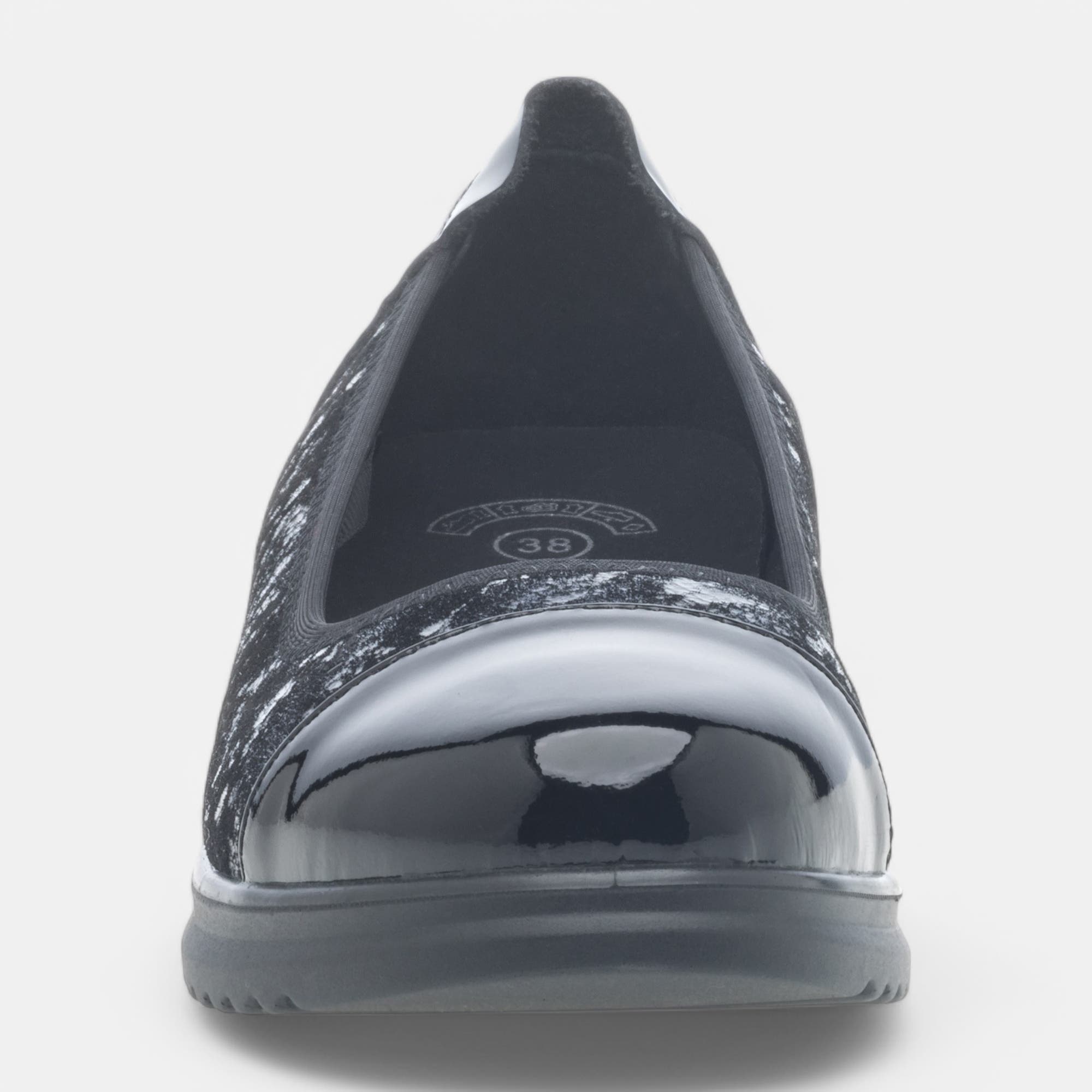 Ballerines Femme en cuir bleu marine