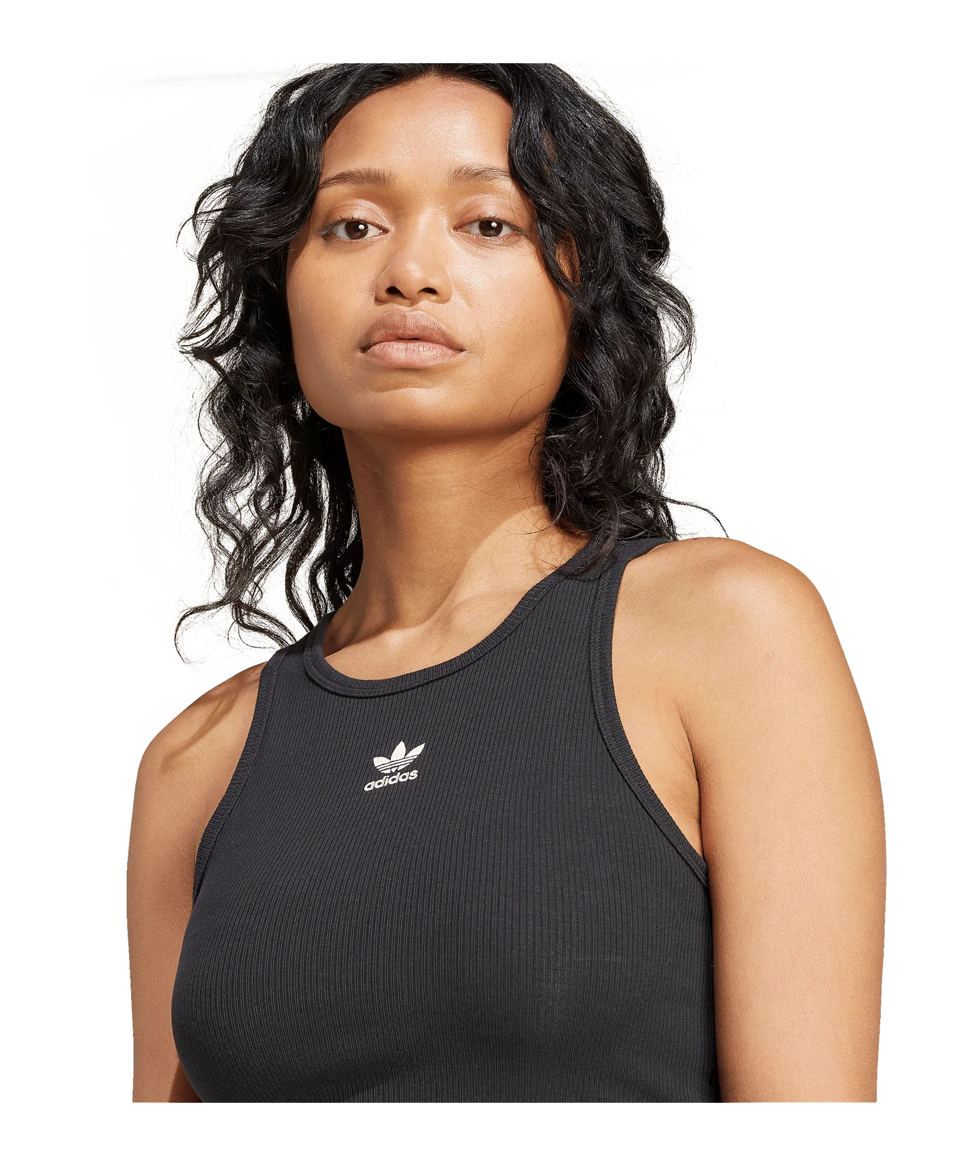 adidas Originals Essential Rib Tanktop Damen Schwarz