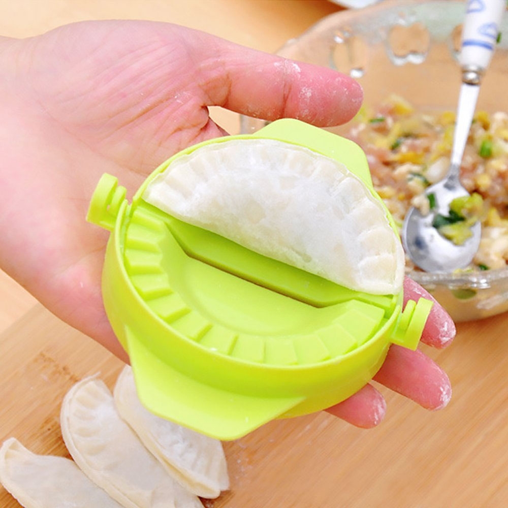 Teigform Empanada-Presse zum Herstellen von Raviolis / Dumplings / Teigtaschen - Grün