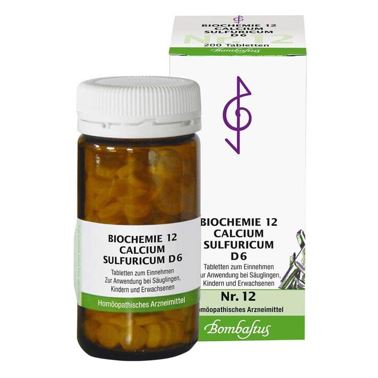 Biochemie 12 Calcium sulfuricum D 6 Tabletten, 200 St