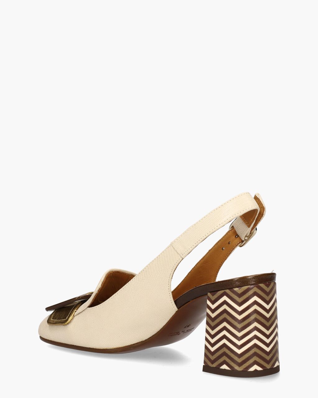 Chie Mihara Rema Ecru/Multicolor Dames Slingbackpumps