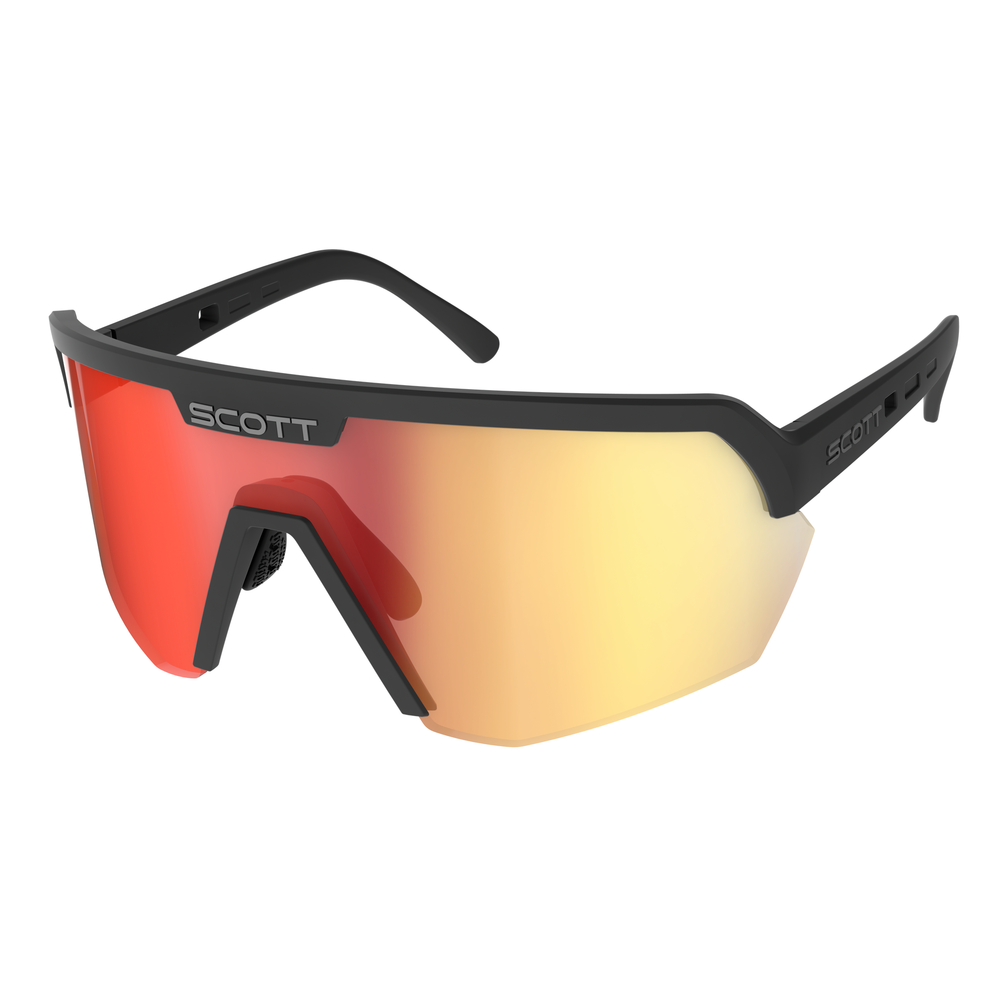 SCOTT Sport Shield Cykelbriller Sort/Rød Krom