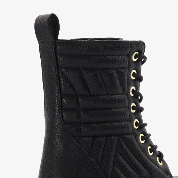 Blue Box meisjes veterboots zwart