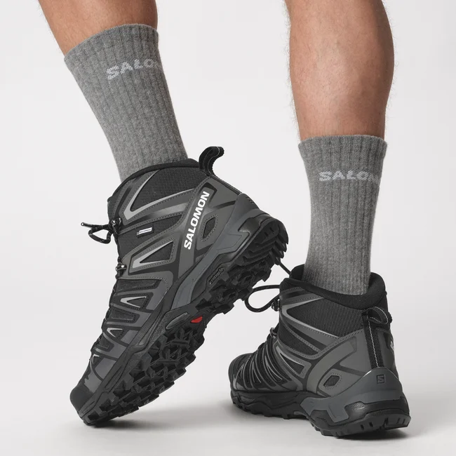 EXVANTAGE MID WATERPROOF  Hikingschuhe Herren Black/Magnet/Sharkskin