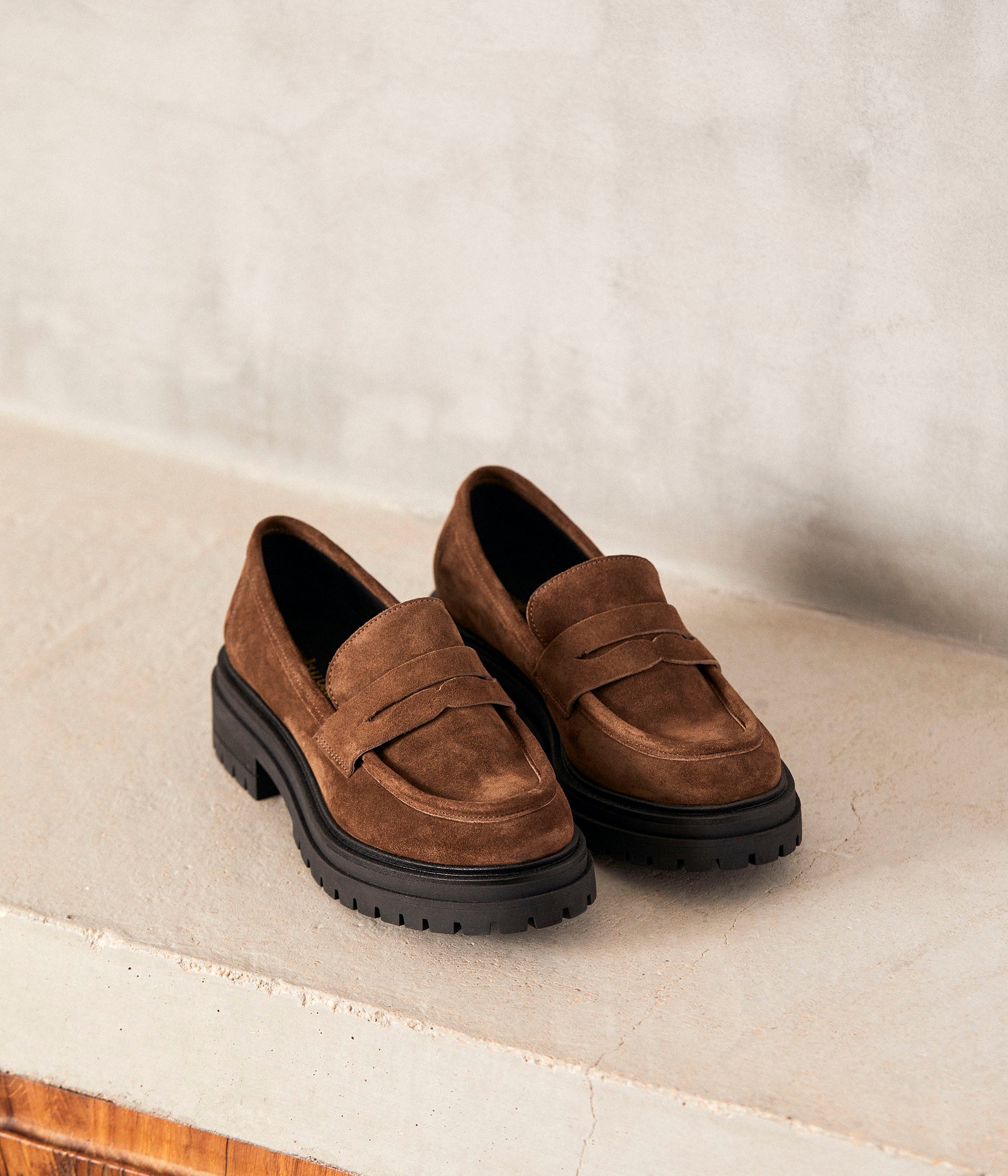Mocassins velours marron Angelika