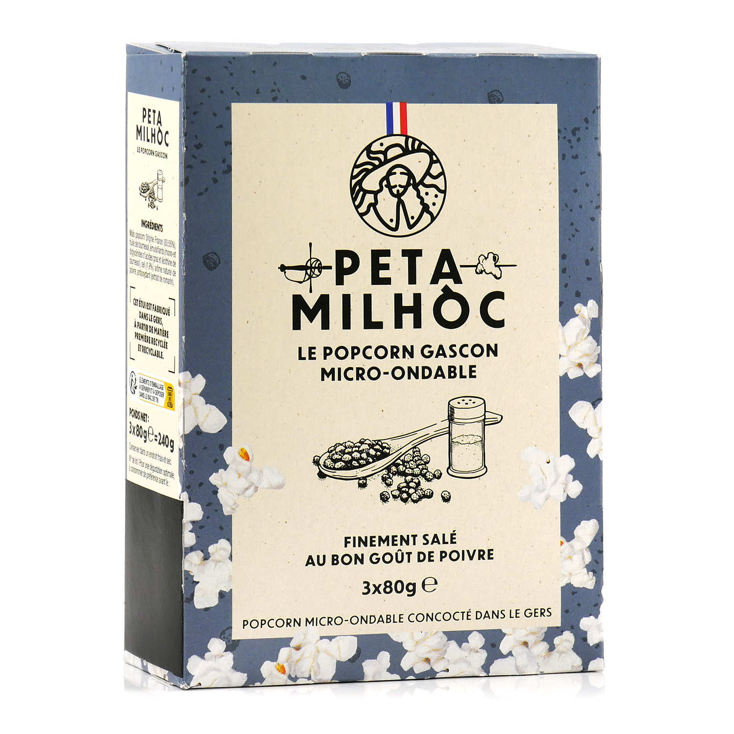 Popcorn micro-ondable - Salé et au poivre