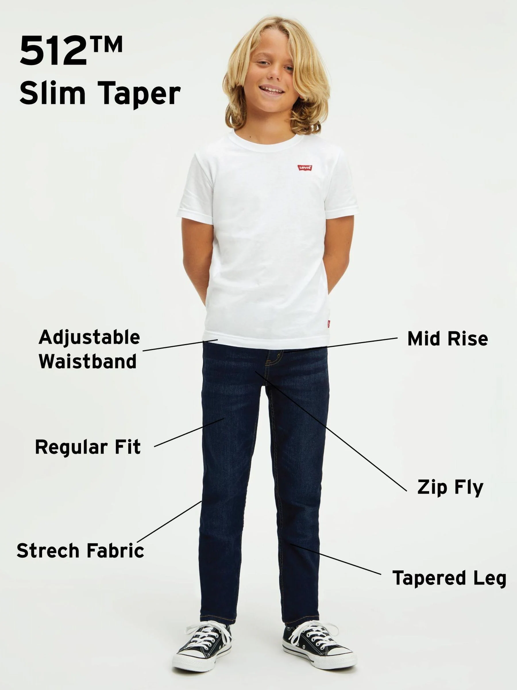 ® Levi's jegging met elastische taille