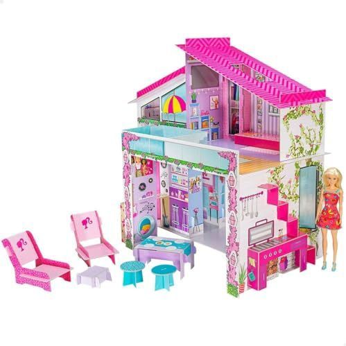Liscianigiochi - Zelfgebouwde Villa - Karton - Geschikt voor Barbie