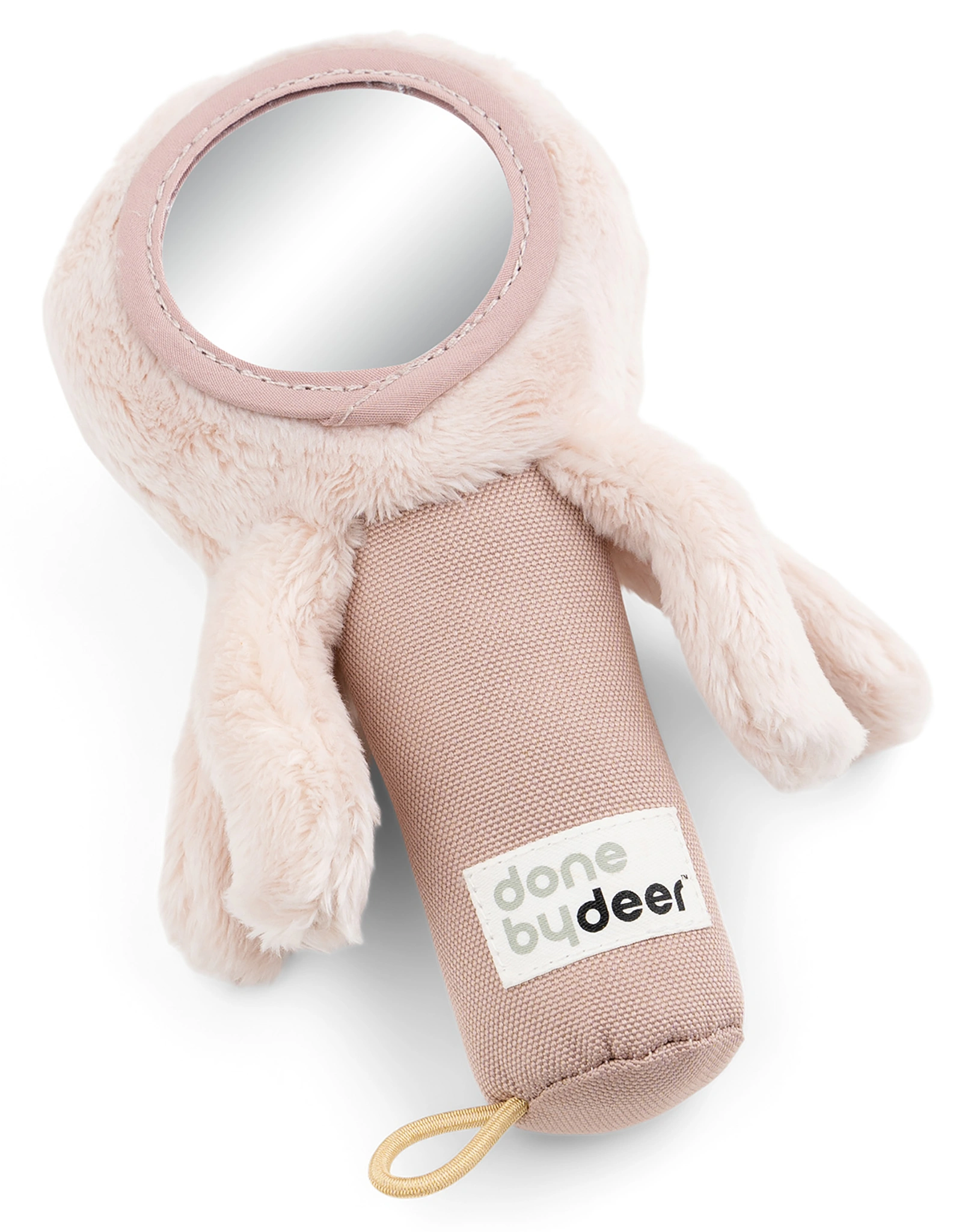 Stoff-Rassel JELLY mit Spiegel (6x7,5x14) in rosa