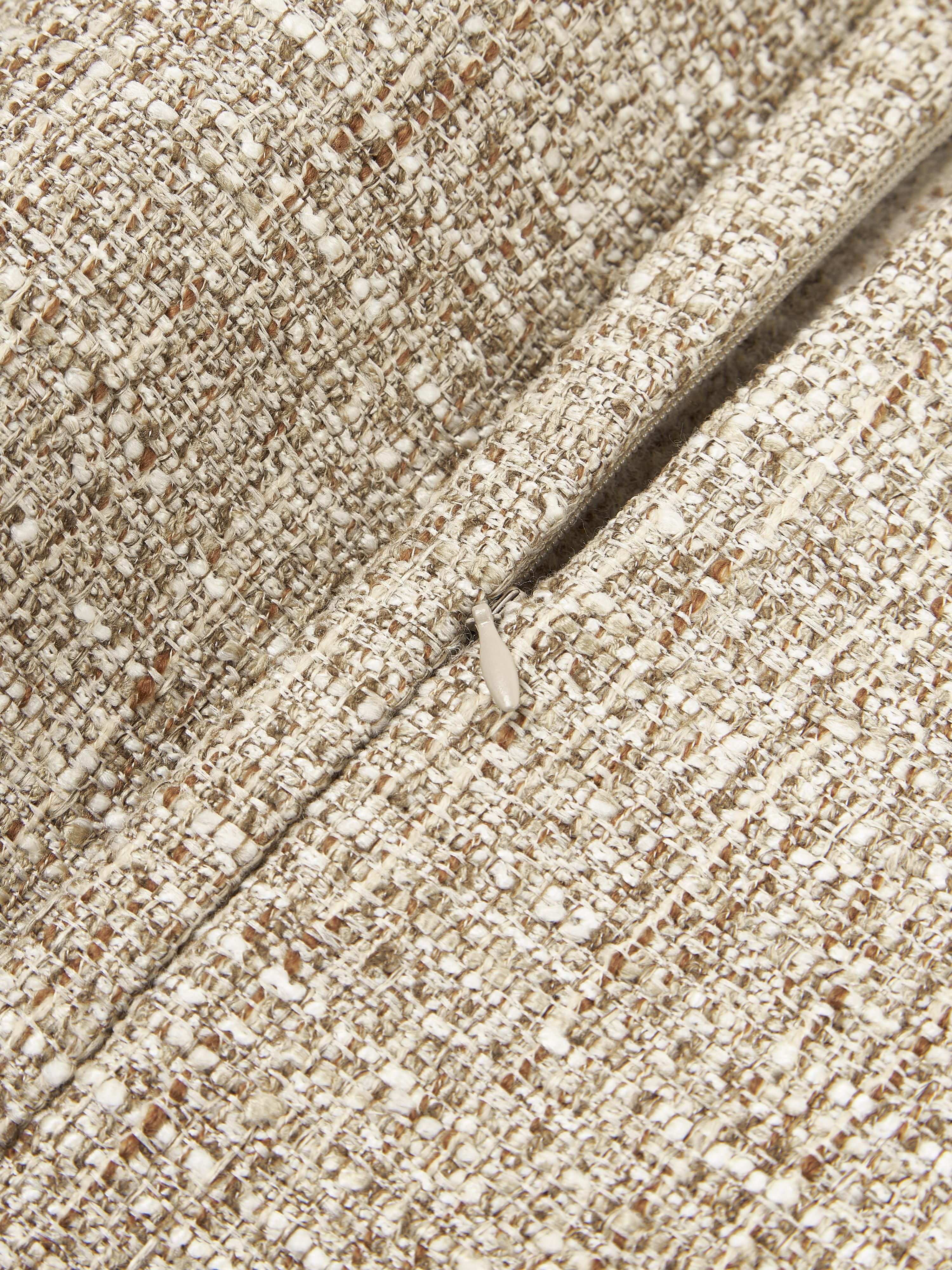 Bouclé kussenhoes Talea