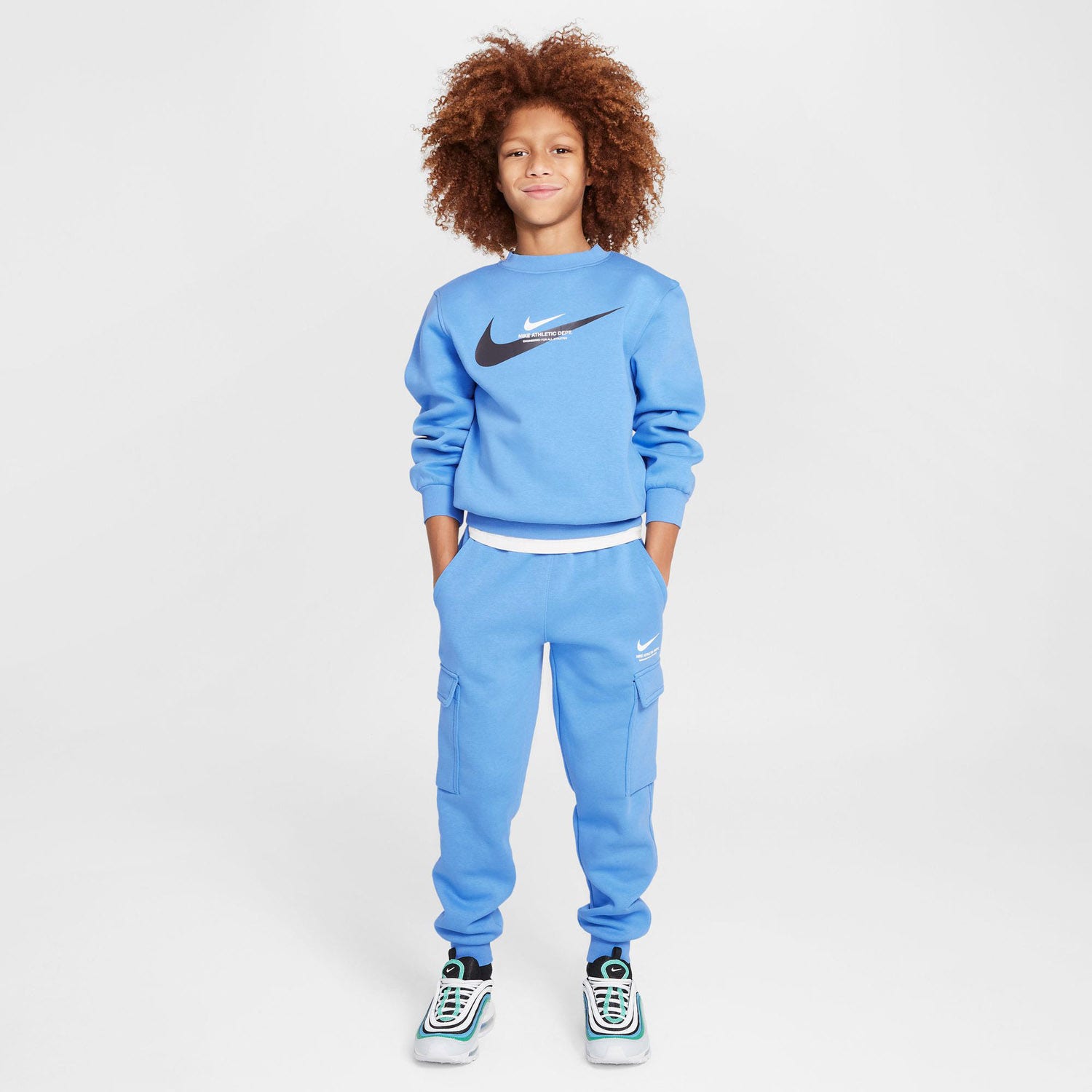 Nike  Big Kids Fleece Crew-Neck Sweatshirt
