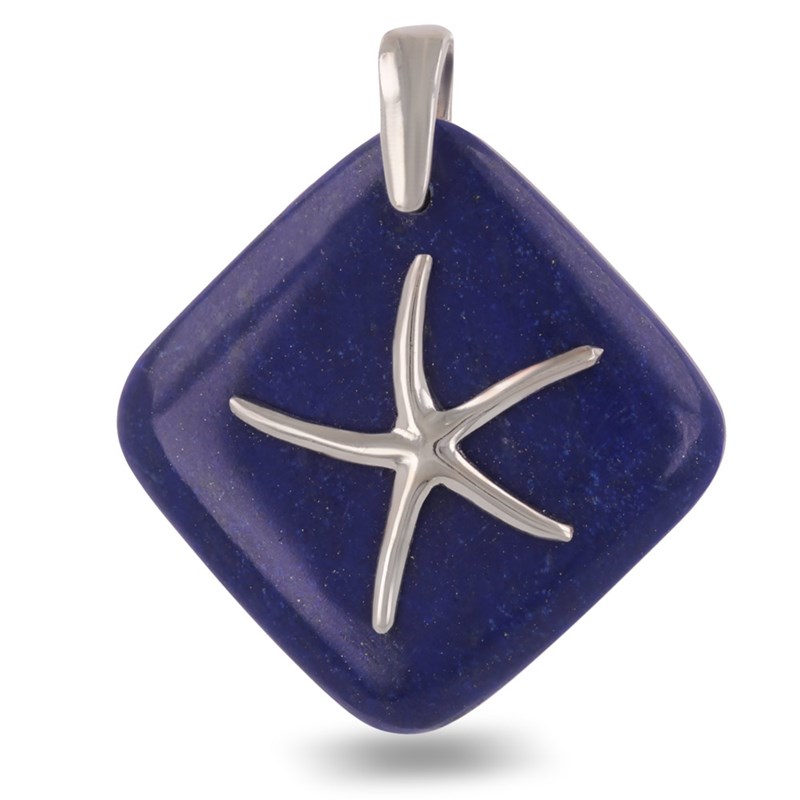 Bague Étoile de Mer en Lapis Lazuli et Argent 925 - Bijou Unique pour les Amoureux de la Mer | Aden