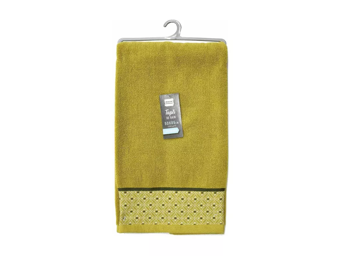 Tapis de Bain 50 x 85 cm Belina Miel - Eponge Jacquard
