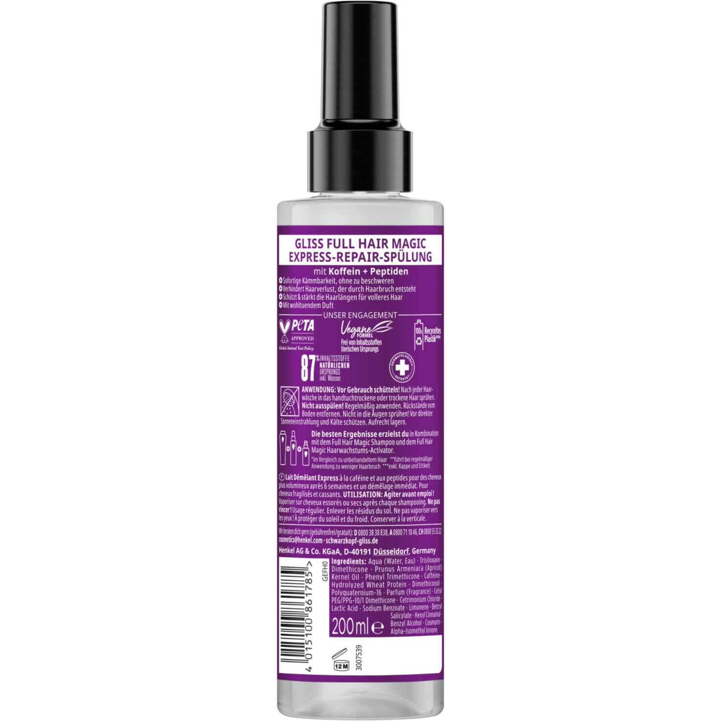 Schwarzkopf Gliss Conditioner ERC Full Hair Magic