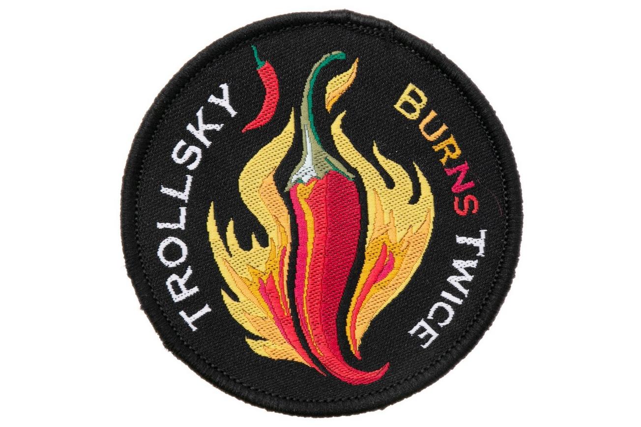 Trollsky Knives Burns Twice Chili Pepper Patch MTA001 patch