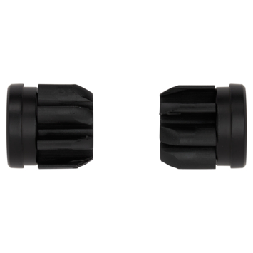 Intensions eindknop Refined 28mm mat zwart 2 stuks