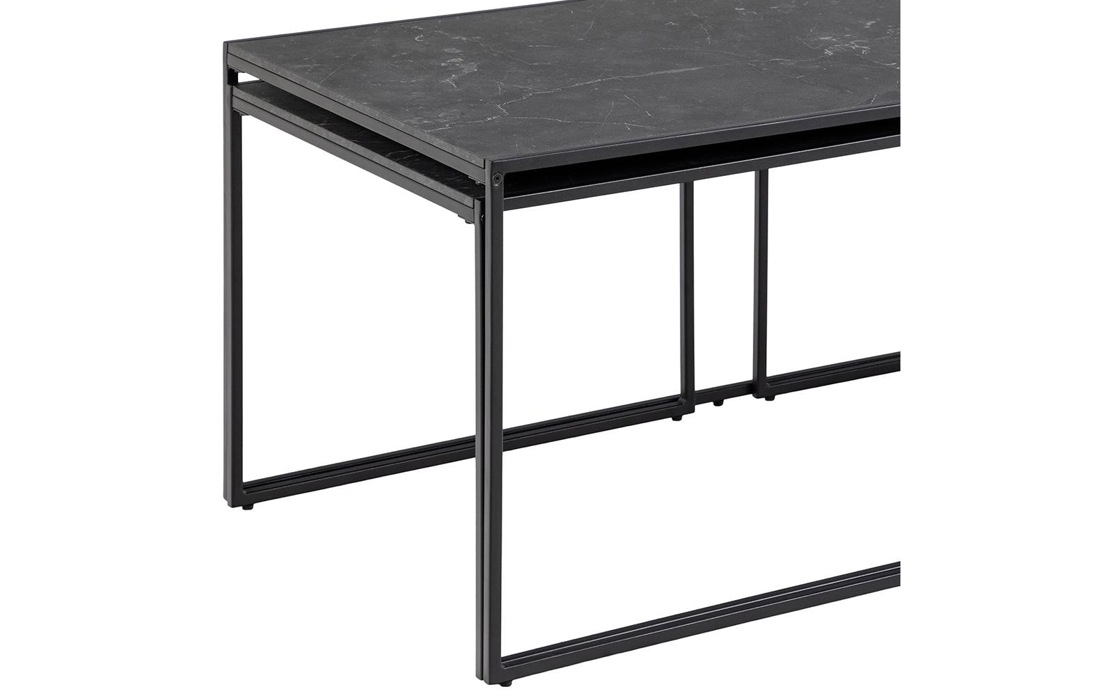 Couchtisch Infinity 120 cm x 48 cm, Schwarz<br>Sofatisch