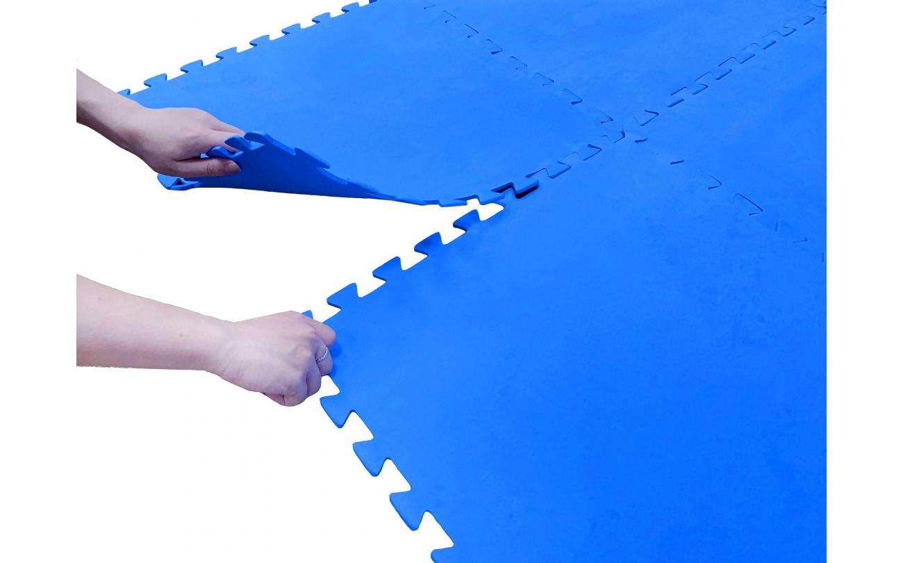 Zwembad puzzelvloer 50x50cm blauw (8 stuks)