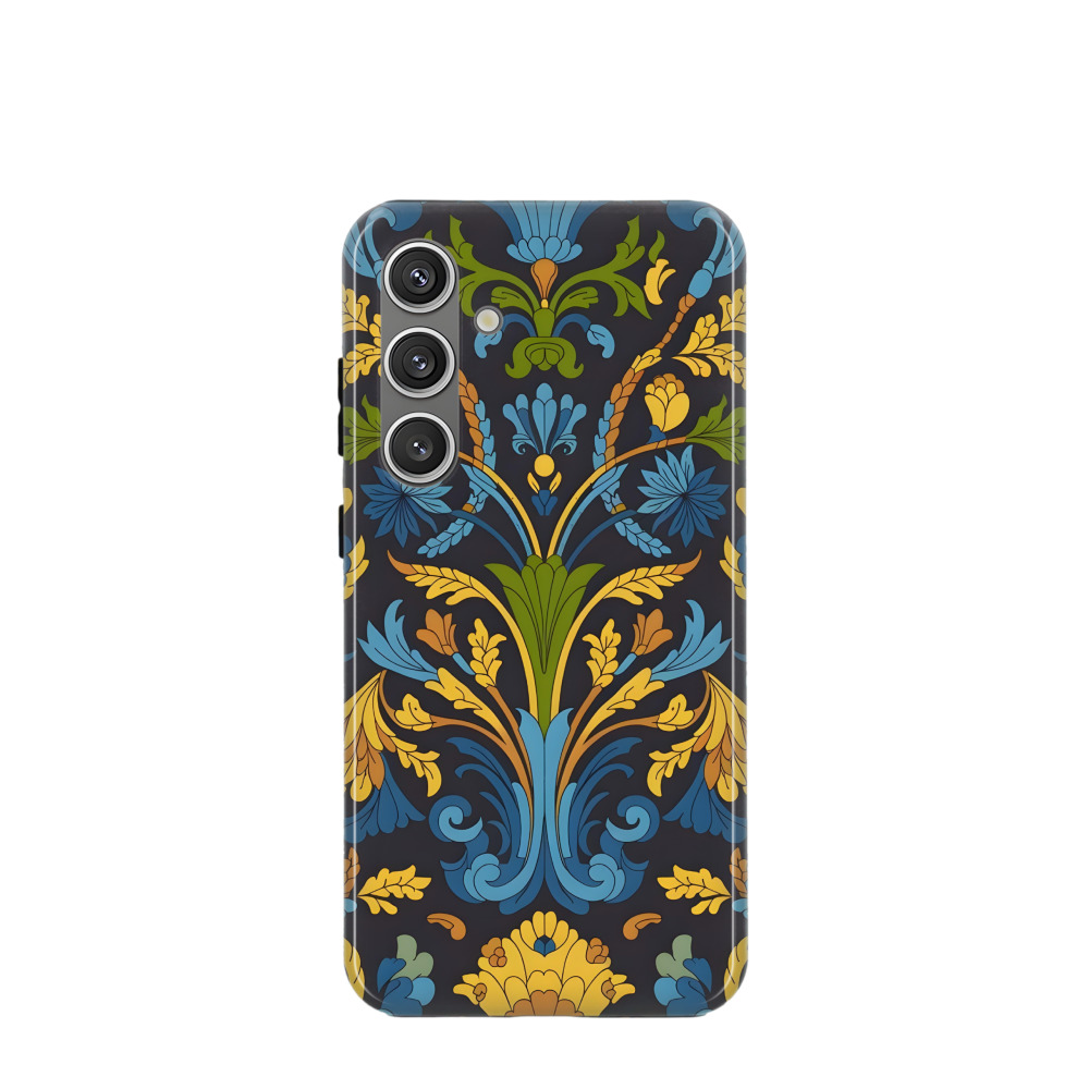 Samsung Galaxy S24 Plus Hybrid (Kunststoff / Gummi) Hülle Majolika Harmonie - Gelb