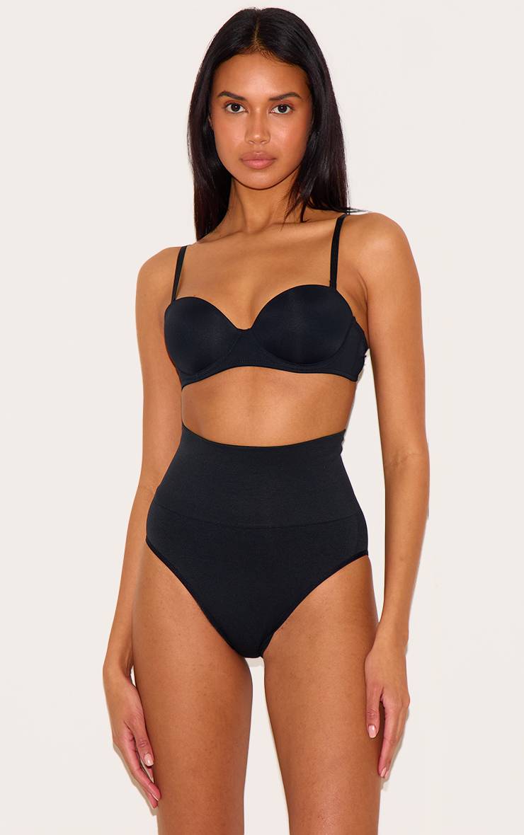 Noir Culotte Gainante Taille Haute